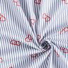 Popeline Stretch Streifen und Herzen – weiss/indigo,  thumbnail number 3