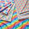Baumwollpopeline Regenbogen-Tupfen Digitaldruck – weiss/farbmix | Reststück 70cm,  thumbnail number 5