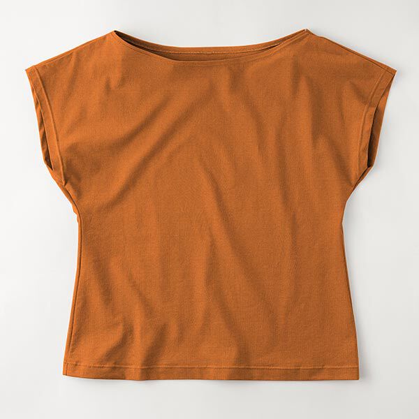 Baumwolljersey Medium Uni – terracotta