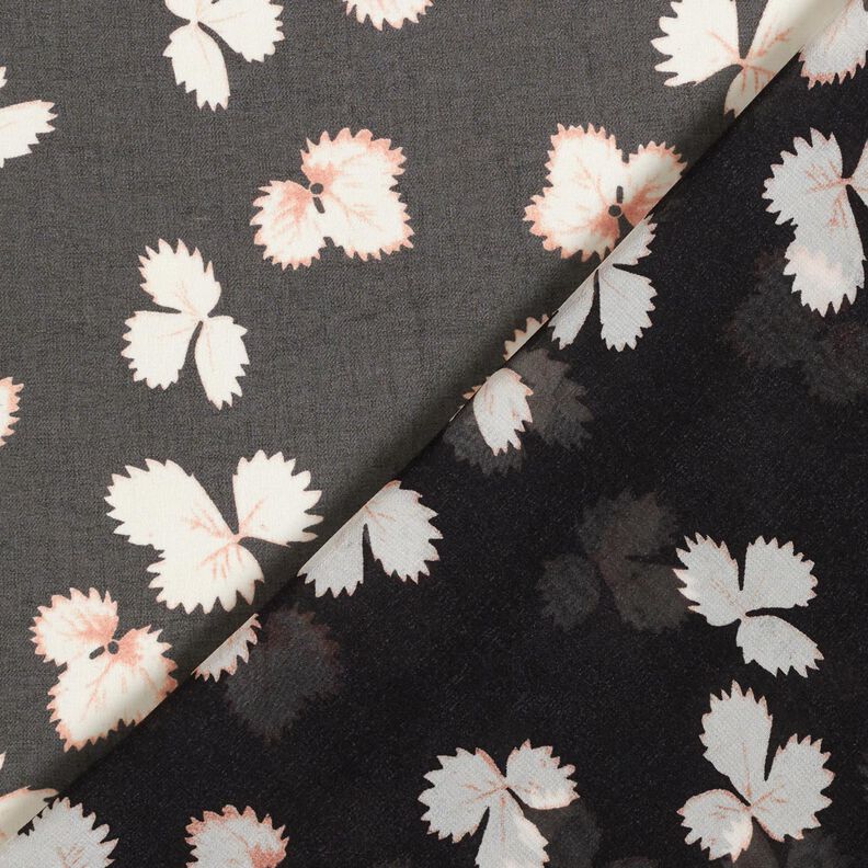 Chiffon Blätter – schwarz/weiss,  image number 4