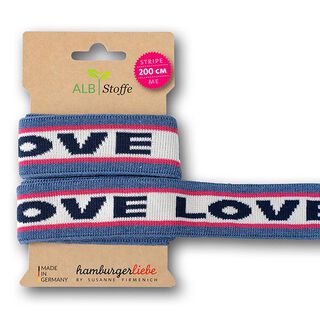 GOTS Bio Jacquardband STRIPE ME ICON [200 cm | 3,5 cm] | Albstoffe | Hamburger Liebe, 