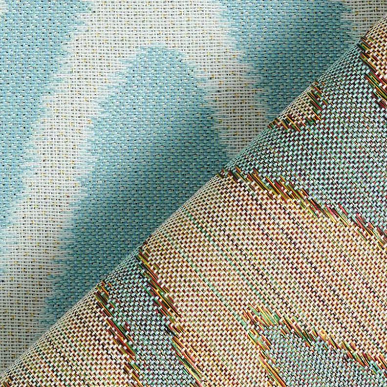 Outdoorstoff Jacquard Ikatmuster – himmelblau,  image number 4