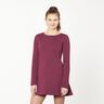 Leichter French Terry Uni – bordeauxrot,  thumbnail number 6