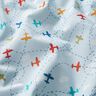 Baumwollpopeline Flugzeuge im Himmel – hellblau,  thumbnail number 2