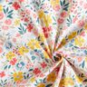 Beschichtete Baumwolle feine Blumen – weiss/rot,  thumbnail number 4