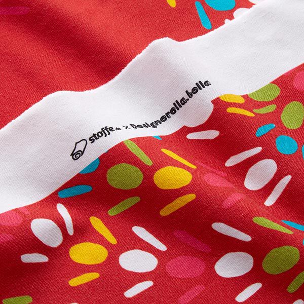 Sweatshirt bunte Ameisenstraße | Designerella.bella – rot – Muster, image number 3