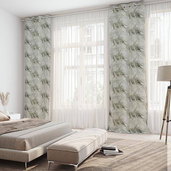 Verdunkelungsstoff Farn – khaki | Reststück 100cm