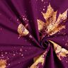 French Terry goldene Herbstblätter | Glitzerpüppi – traube/gold,  thumbnail number 3
