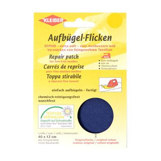 Zephir Aufbügelflicken – marineblau, 