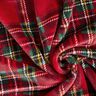 Kuschelfleece klassisches Karo – dunkelrot/tannengrün,  thumbnail number 3