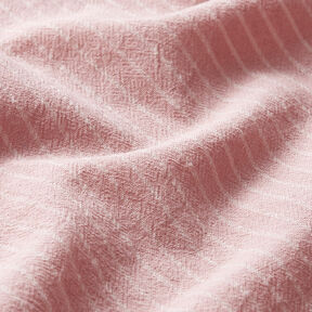 Blusenstoff Baumwoll-Mix breite Streifen – rosa/wollweiss, 
