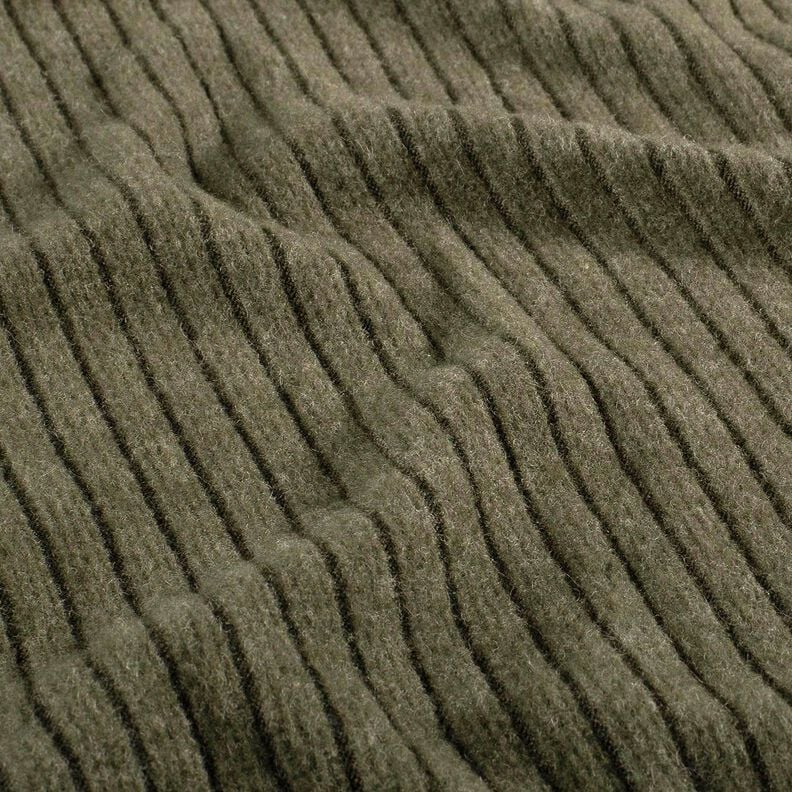 Superweicher Rippenstrick Uni – dunkelpinie, image number 2