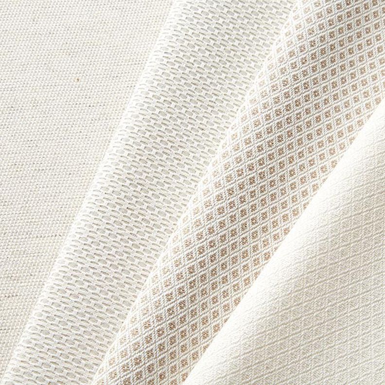 Dekostoff Jacquard kleine Rauten – dunkelbeige,  image number 4