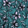 Romanit Jersey Blumen – petrol/flieder,  thumbnail number 2