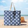Dekostoff Canvas Batik-Kreise – indigo/weiss,  thumbnail number 9