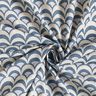 Baumwollstoff Popeline elegante Bögen – blaugrau/helltaupe,  thumbnail number 3