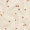 Rippenjersey verstreute Herzen | Poppy Fabrics – hellbeige/braun,  thumbnail number 2