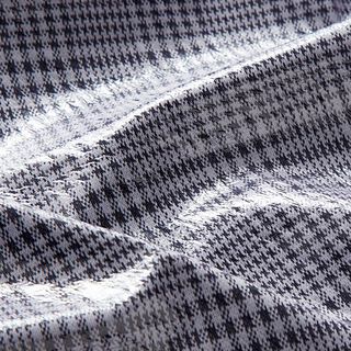 Regenjackenstoff Glencheck – schwarz/weiss, 