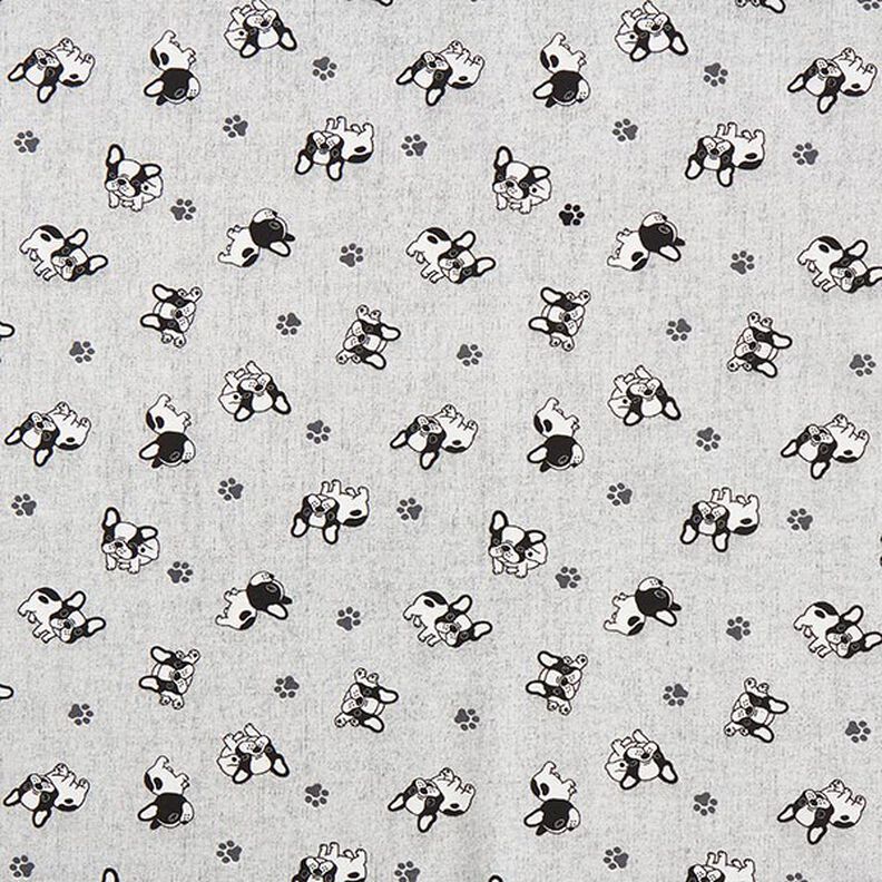 Dekostoff Canvas Bulldogge – grau,  image number 1