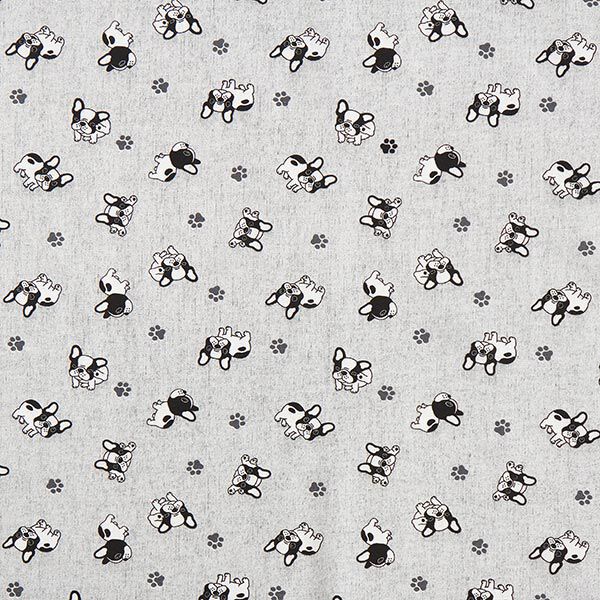 Dekostoff Canvas Bulldogge – grau,  image number 1