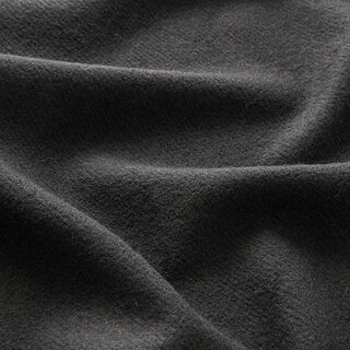 Mantelstoff Woll-Mix Uni – schwarz, 