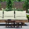 Outdoorstoff Canvas Wellenstreifen – helloliv/hellbeige,  thumbnail number 5