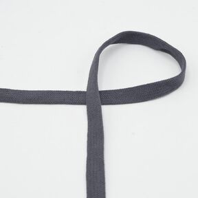 Flachkordel Hoodie Baumwolle [15 mm] – schwarzbraun, 