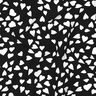 LENZING&trade; ECOVERO&trade; Viskosestoff Herzen &ndash; schwarz/weiss,  thumbnail number 2