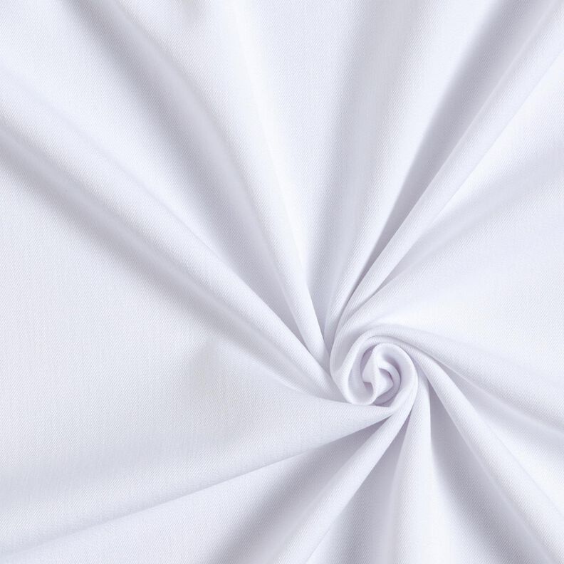 Viskose Twill Stretch Uni &ndash; weiss,  image number 1