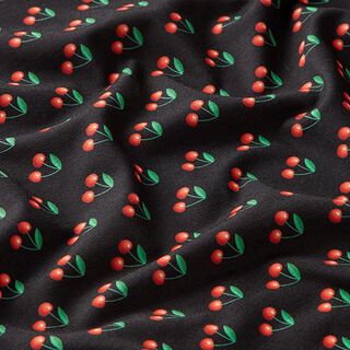 FRINGE ME Cherry – schwarz | Albstoffe | Hamburger Liebe, 