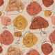 Dekostoff Jacquard Retro Formen recycelt – dunkelaltrosa/natur,  thumbnail number 1