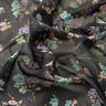 Crêpe Chiffon Dobby & Blumen – schwarz/hellblau,  thumbnail number 2