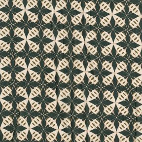 Chiffon Kreise und Rauten – schwarz/wollweiss, 
