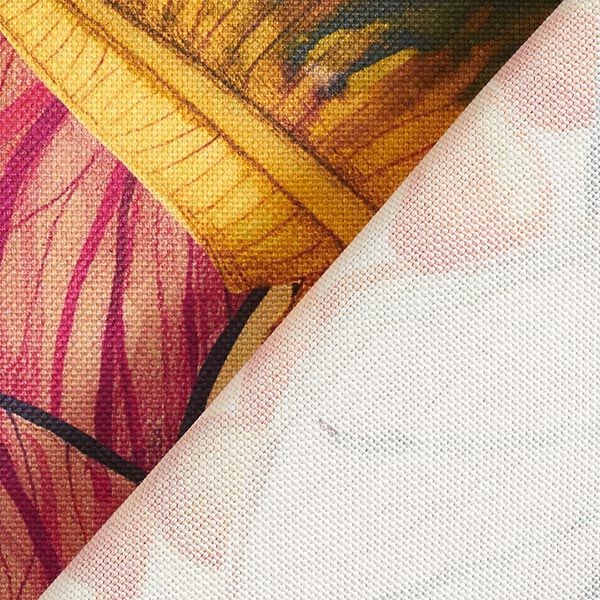 Outdoorstoff Canvas Exotische Blätter – karminrot/lila,  image number 4