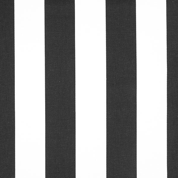 Baumwollköper Streifen – schwarz/weiß | Reststück 100cm