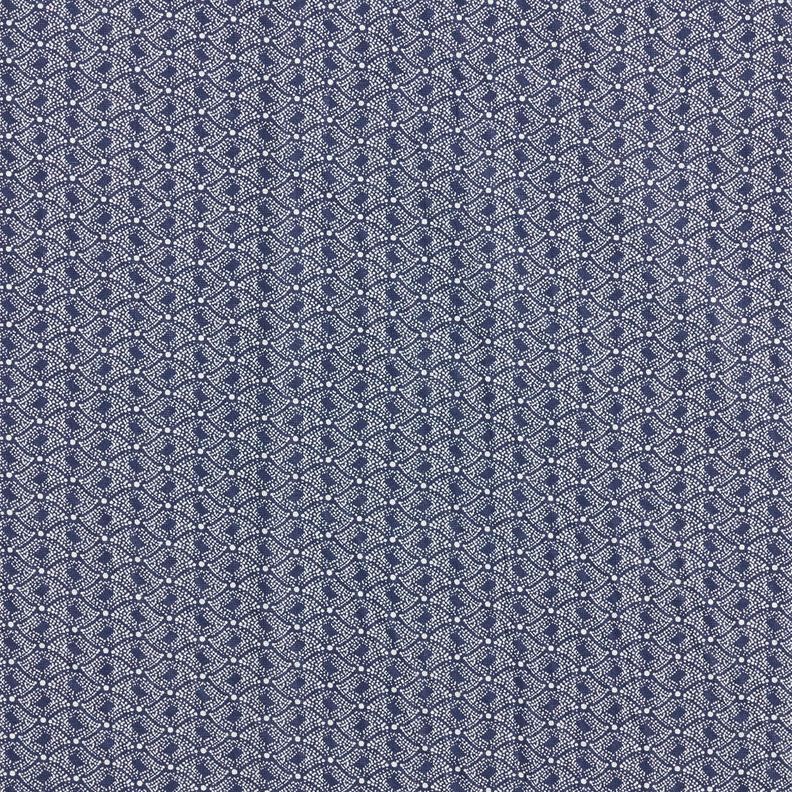 Baumwollstoff abstrakte Rauten – marineblau,  image number 1