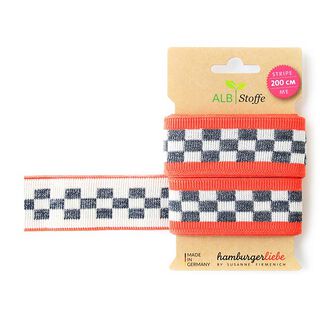 GOTS Bio Jacquardband STRIPE ME ICON [200 cm | 3,5 cm] | Albstoffe | Hamburger Liebe, 