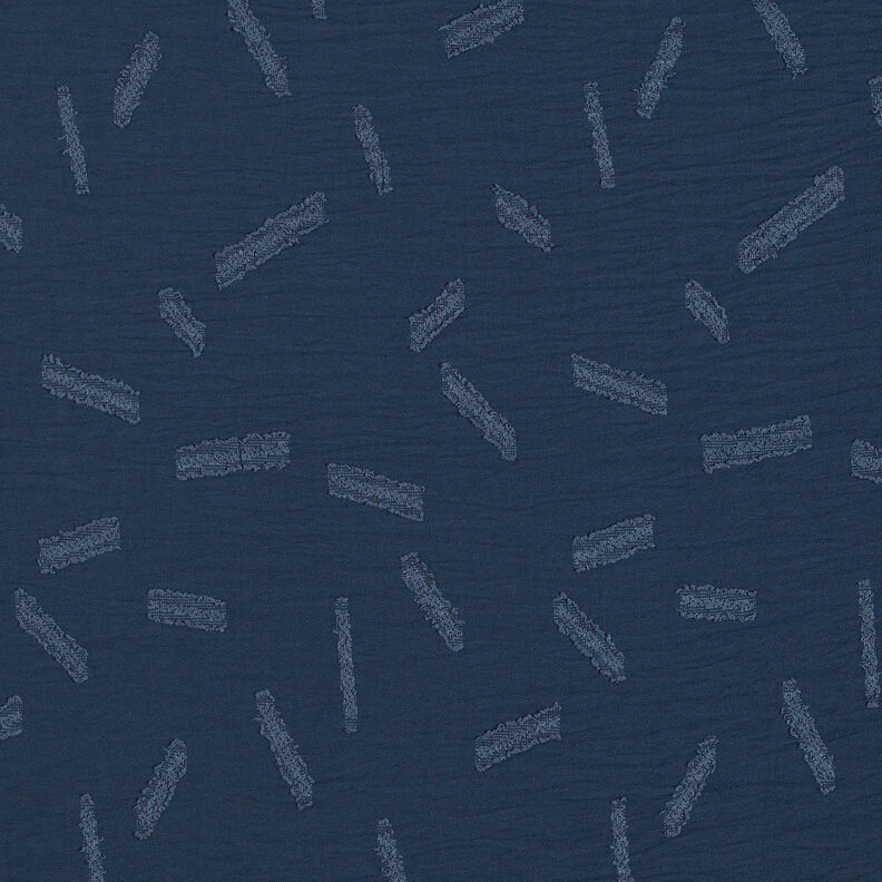 Jacquard Dobby Streifen – marineblau, image number 1