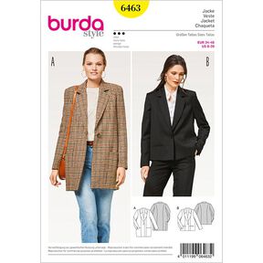 Jacke / Blazer | Burda 6463 | 34-46, 