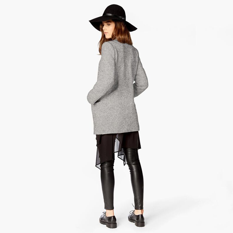 Woll-Fleece reine Schurwolle Melange – grau, image number 5