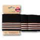 GOTS Strickbündchen CUFF ME COLLEGE [ 140 cm | 7 cm ] | Albstoffe – schwarz/orange,  thumbnail number 1
