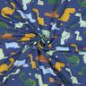 Sommersweat Dinos | Poppy Fabrics – indigo/hellblau,  thumbnail number 3