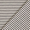 Baumwolljersey schmale Streifen – creme/schwarz,  thumbnail number 4