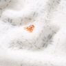 Kuschelfleece Rauten und Herzen – elfenbein/kupfer,  thumbnail number 5
