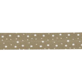 Schrägband Sterne Bio-Baumwolle [20 mm] – khaki, 