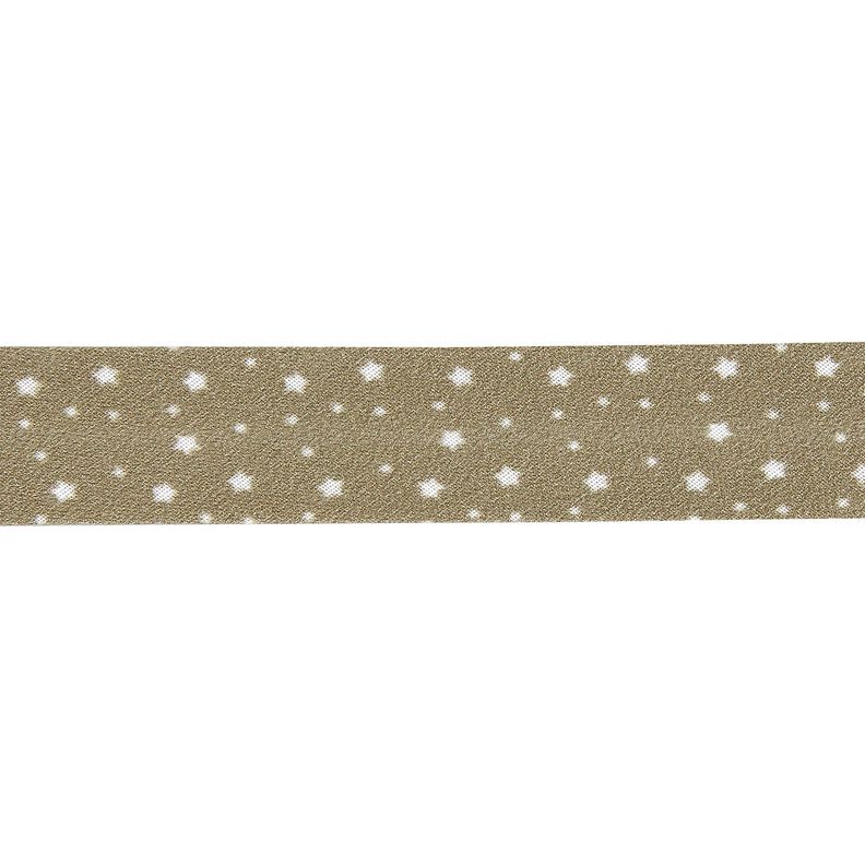 Schrägband Sterne Bio-Baumwolle [20 mm] – khaki,  image number 1