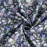 Baumwollpopeline romantische Blumenwiese – marineblau/lavendel,  thumbnail number 3