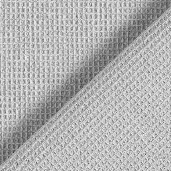 Waffelpiqué Mini – hellgrau | Reststück 50cm