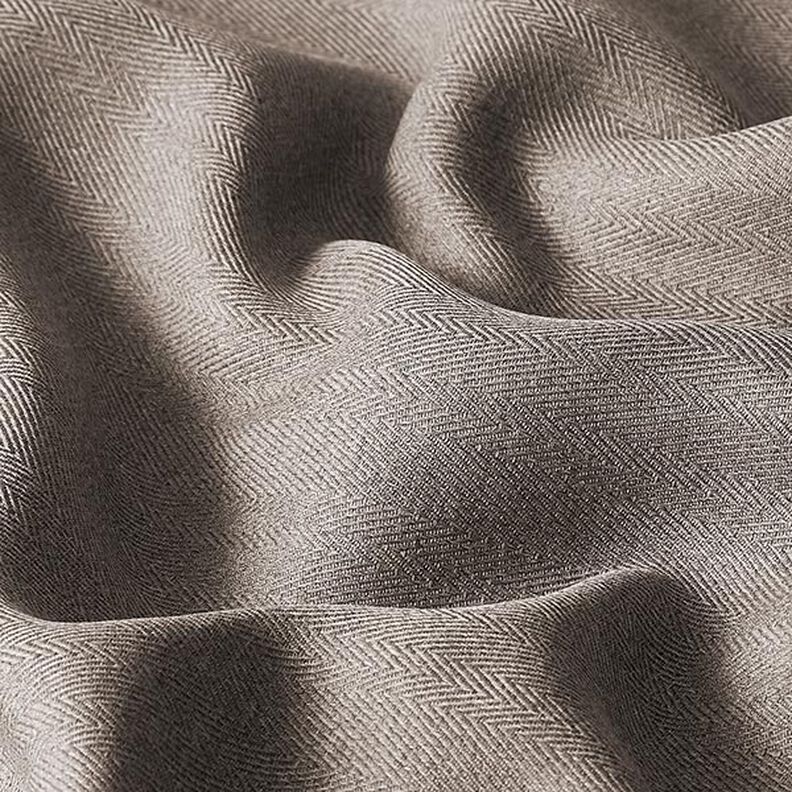 Verdunkelungsstoff Fischgrat – taupe, image number 2