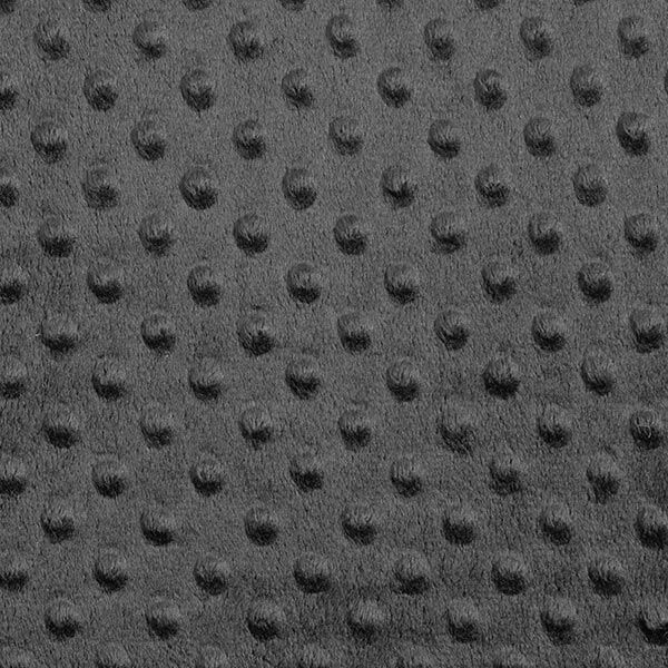 Kuschelfleece geprägte Punkte – schwarz, image number 1
